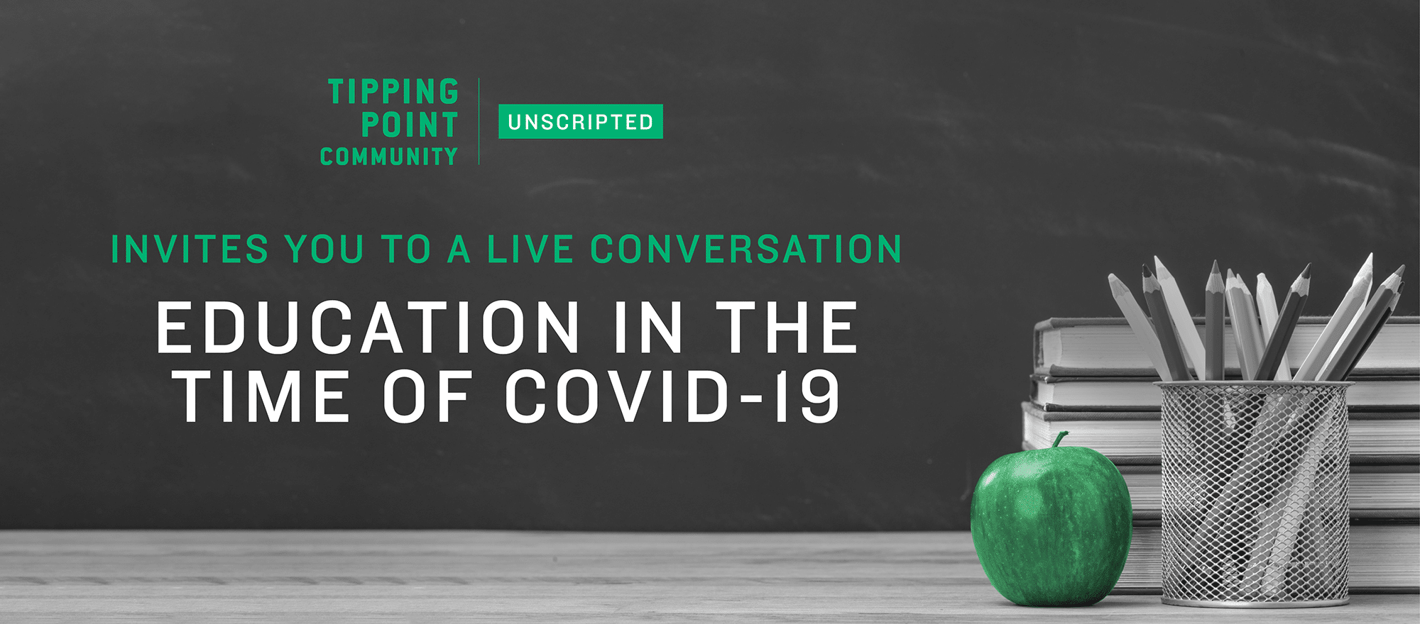 Tipping Point Invite to Live Conversation about education during Covid